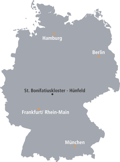 Deutschlandkarte fitmedi Ausbildungsorte